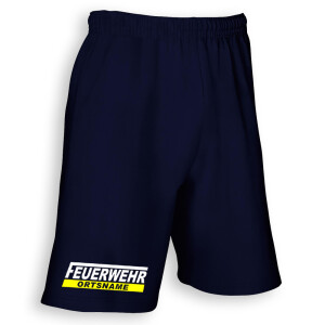 Shorts unisex (M+W) | Feuerwehr mit Ortsname im Balken