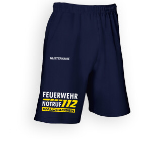 Shorts unisex (M+W) | Feuerwehr Notruf + Notrufnummer...