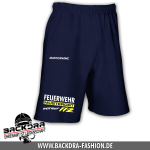 Shorts unisex (M+W) | Feuerwehr mit Ortsname im Balken...