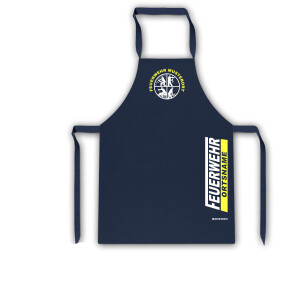 Grillschürze | Feuerwehrsignet mit Ortsname im Balken
