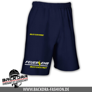 Shorts unisex (M+W) | Feuerwehr mit Ortsname Flamme