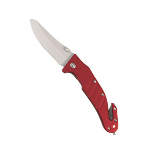 Rettungsmesser rot mit Gürtelclip, Gurtmesser und...
