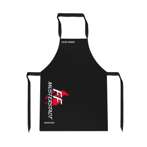 Grillschürze | Feuerwehr FF Flamme mit Ortsname