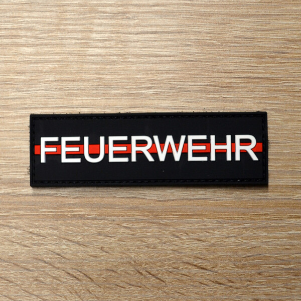 3D Patch | Feuerwehr red line | BACKDRA