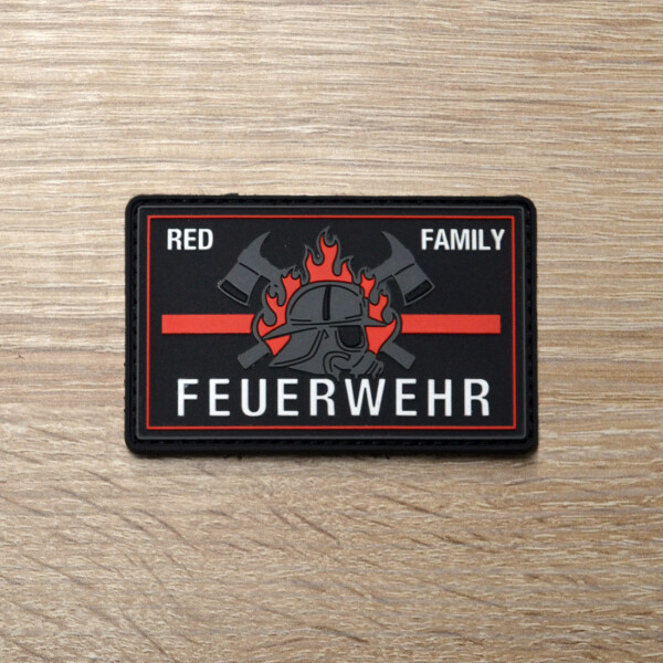3D Patch | Feuerwehr red line family | BACKDRA