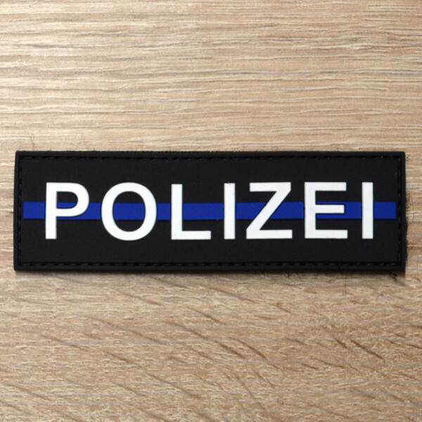 3D Patch | Polizei blue line | BACKDRA