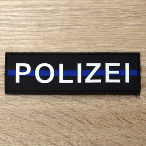 3D Patch | Polizei blue line
