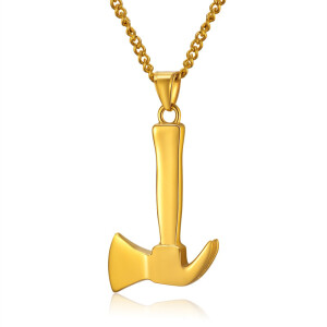Halskette G·A·M·S | Feuerwehraxt gold