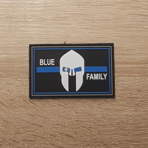 3D Patch | Polizei blue line family