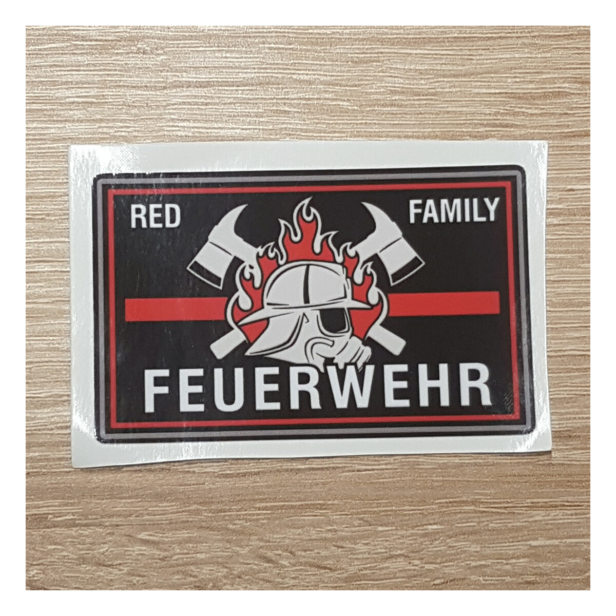 Aufkleber | Feuerwehr red line family | BACKDRA