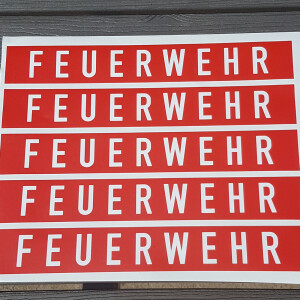 Aufkleber | Feuerwehr 20 x 35 mm