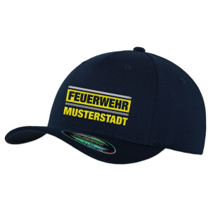 Flexfit Basecap | Feuerwehr mit Ortsname im Einsatzlook