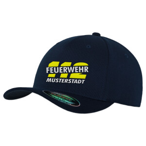 Flexfit Basecap | Feuerwehr zweigeteilte Notrufnummer 112...