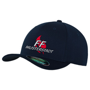 Flexfit Basecap | Feuerwehr FF Flamme mit Ortsname