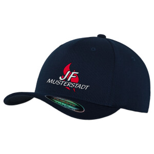 Flexfit Basecap | Jugendfeuerwehr JF Flamme mit Ortsname