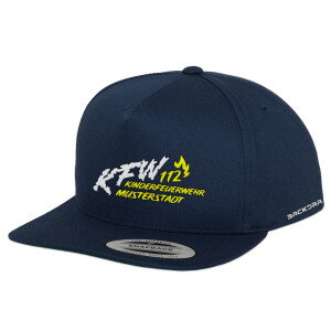 Flexfit Snapback | Kinderfeuerwehr KFW 112, Wunschtext,...