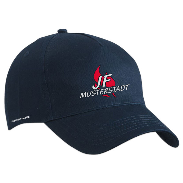 Basecap | Jugendfeuerwehr JF Flamme mit Ortsname