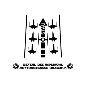 Autoaufkleber Imperium - Rettungsgasse bilden