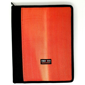 UNIKAT Schreibmappe A4 schwarz-schmal/rot aus...