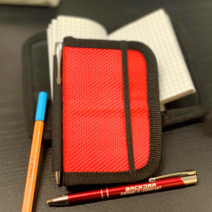 UNIKAT Notizbuch A7 rot aus Feuerwehrschlauch - Upcycling
