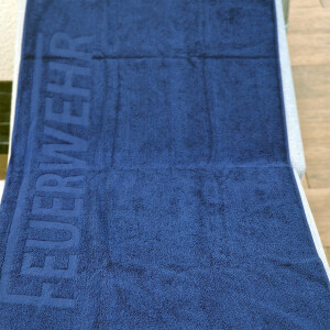 Premium Duschtuch Feuerwehr navyblau - made in Germany