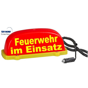 Dachaufsetzer mit Magnet Feuerwehr im Einsatz -...