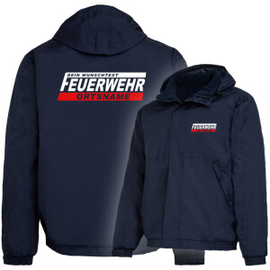 Outdoorjacke gefüttert, winddicht | Feuerwehr mit...
