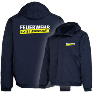 Outdoorjacke gefüttert, winddicht | Feuerwehr echte...