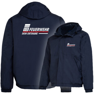 Outdoorjacke gefüttert, winddicht | Feuerwehr mit...