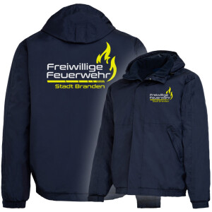Outdoorjacke gefüttert, winddicht | Feuerwehr mit...