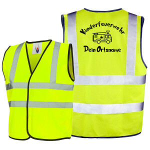 Warnweste - Sicherheitsweste EN471 | Kinderfeuerwehr mit...