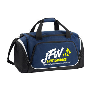 Sporttasche | Jugendfeuerwehr JFW 112 Flamme mit Ortsname