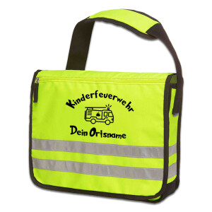 Reflective Messenger-Tasche | Kinderfeuerwehr mit...