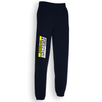 Jogginghose unisex (M+W) | Feuerwehr mit Ortsname im Balken + Wunschtext | BACKDRA