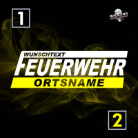 Jogginghose unisex (M+W) | Feuerwehr mit Ortsname im Balken + Wunschtext | BACKDRA