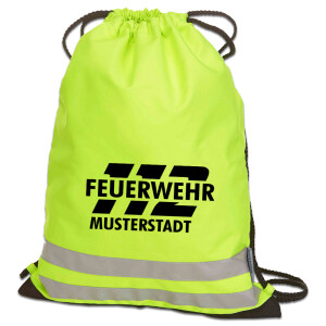 Reflective Turnbeutel | Gymbag | Feuerwehr 112 crossed...