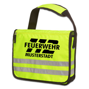 Reflective Messenger-Tasche | Feuerwehr 112 crossed mit...