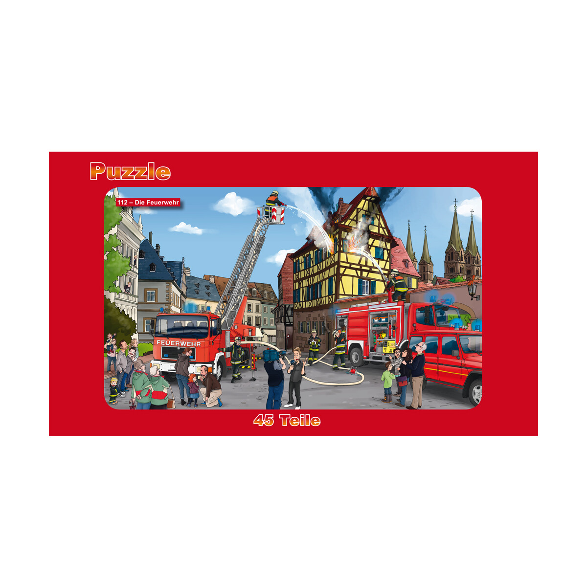 Puzzle 112 Feuerwehr  | Brandbekämpfung | 45 Teile |...
