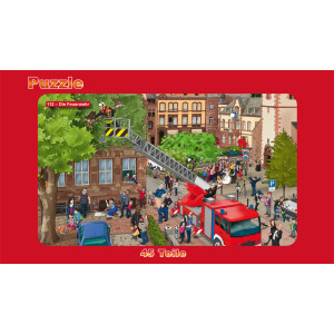 Puzzle 112 Feuerwehr  | Tierrettung | 45 Teile | BACKDRA