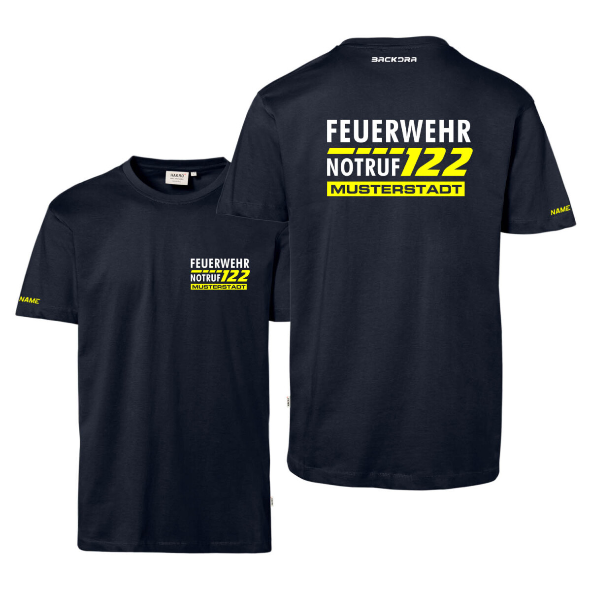 T-Shirt Männer | HAKRO 292 | Feuerwehr Notruf...