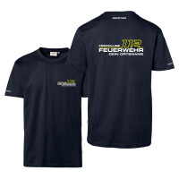T-Shirt Männer | HAKRO 292 | Freiwillige Feuerwehr mit 112 Silhouette | BACKDRA