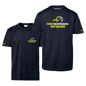 T-Shirt Männer | HAKRO 292 | First Responder mit Ortsname...