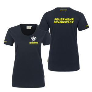 T-Shirt Frauen | HAKRO 127 | Feuerwehr Axt, Helm, Flamme...