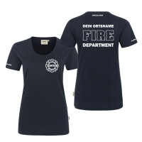 T-Shirt Frauen | HAKRO 127 | Feuerwehr Fire Department mit Ortsname