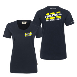 T-Shirt Frauen | HAKRO 127 | Feuerwehr zweigeteilte...