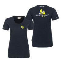 T-Shirt Frauen | HAKRO 127 | Jugendfeuerwehr JF Flamme mit Ortsname | BACKDRA