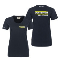 T-Shirt Frauen | HAKRO 127 | Rettungsdienst Wunschtext und Ortsname | BACKDRA