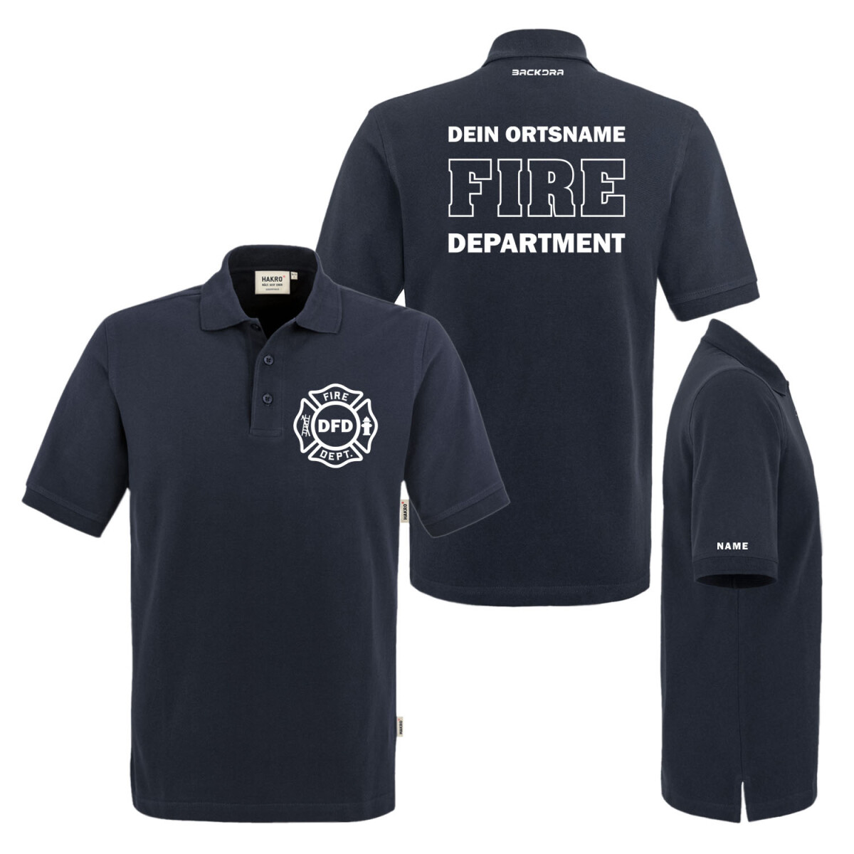 Poloshirt Männer | HAKRO 810 | Feuerwehr Fire...