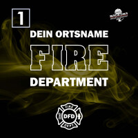Poloshirt Männer | HAKRO 810 | Feuerwehr Fire Department mit Ortsname | BACKDRA