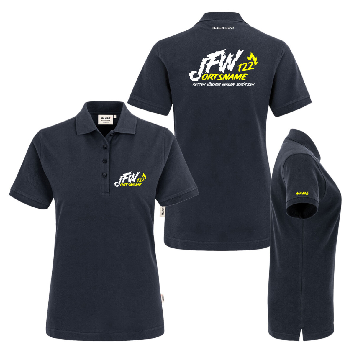 Poloshirt Frauen | HAKRO 110 | Jugendfeuerwehr JFW...